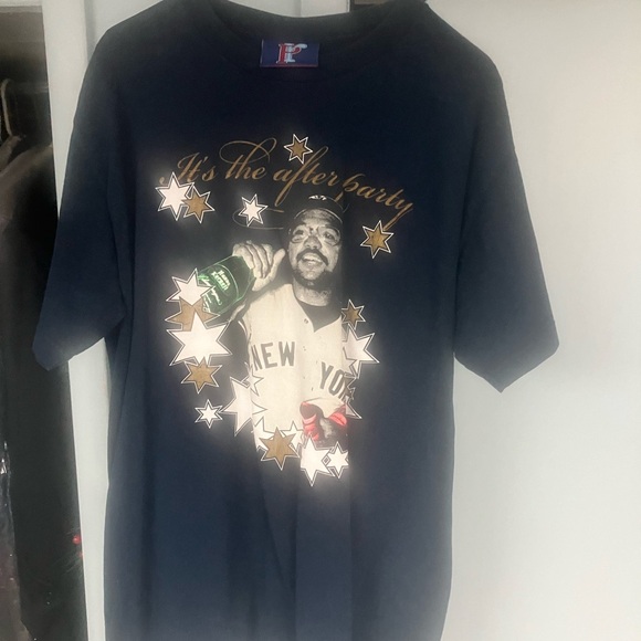 Reggie Jackson yankees party world series graphic design throwback shirt size xl - Picture 1 of 14
